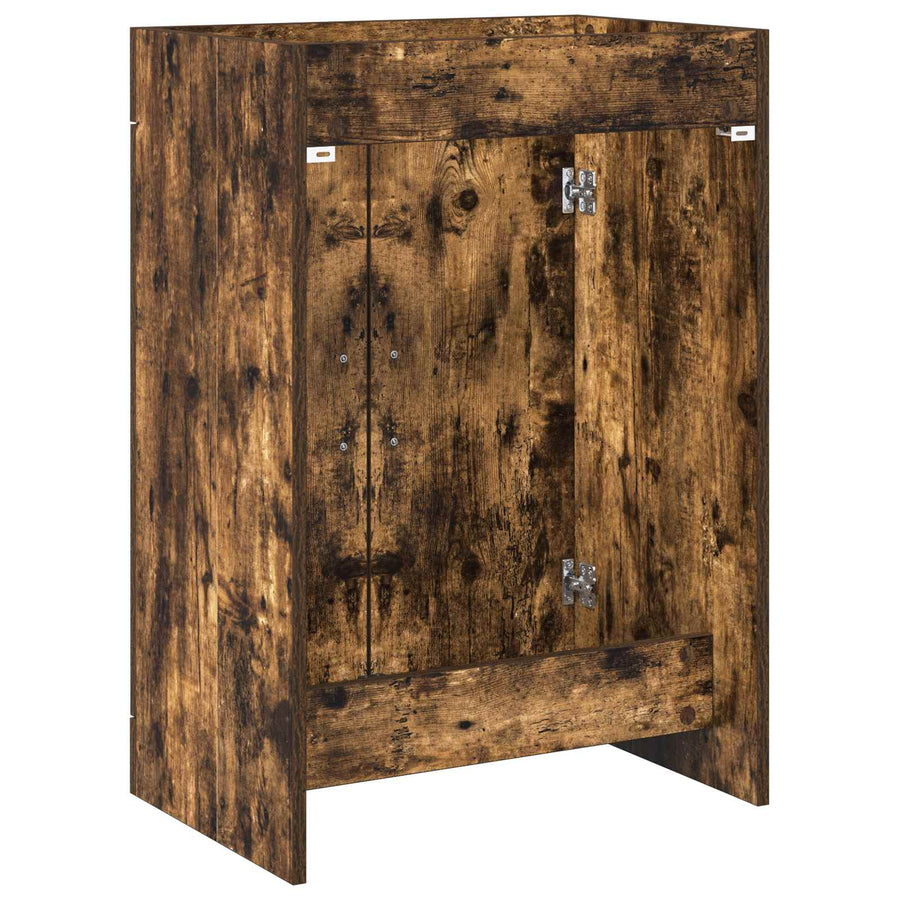 Badkamer Onder Wasbak Kast Gerookt eiken 78,5 x 37,5 x 81 cm