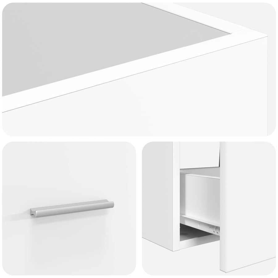 Badkamermeubel met Wasbak Wit 42 x 40 x 84,5 cm Bewerkt hout