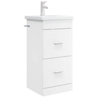 Badkamermeubel met wasbak 42x40x84.5 cm wit bewerkt hout