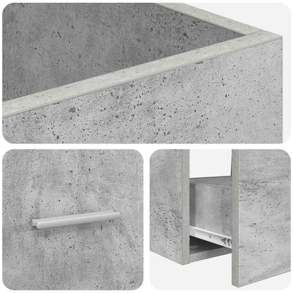 Badkamermeubel met Wasbak Betongrijs 42 x 40 x 84,5 cm