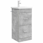 Badkamermeubel met wastafel 42x40x84.5 cm betongrijs