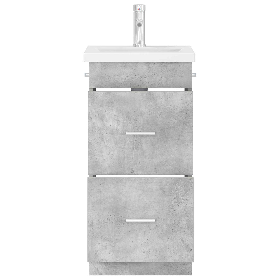 Badkamermeubel met Wasbak Betongrijs 42 x 40 x 84,5 cm