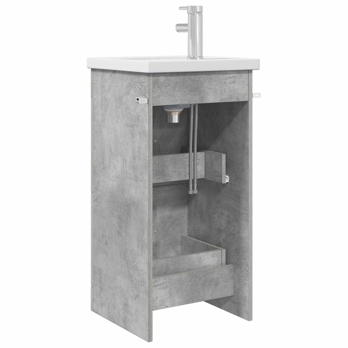 Badkamermeubel met Wasbak Betongrijs 42 x 40 x 84,5 cm