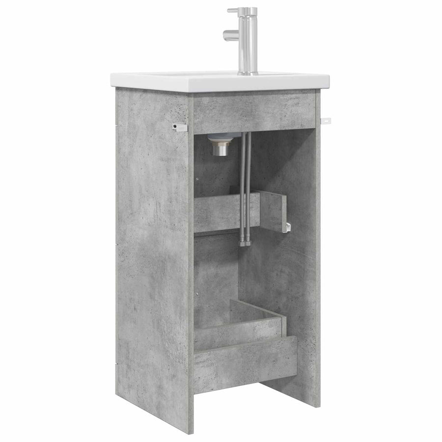 Badkamermeubel met Wasbak Betongrijs 42 x 40 x 84,5 cm
