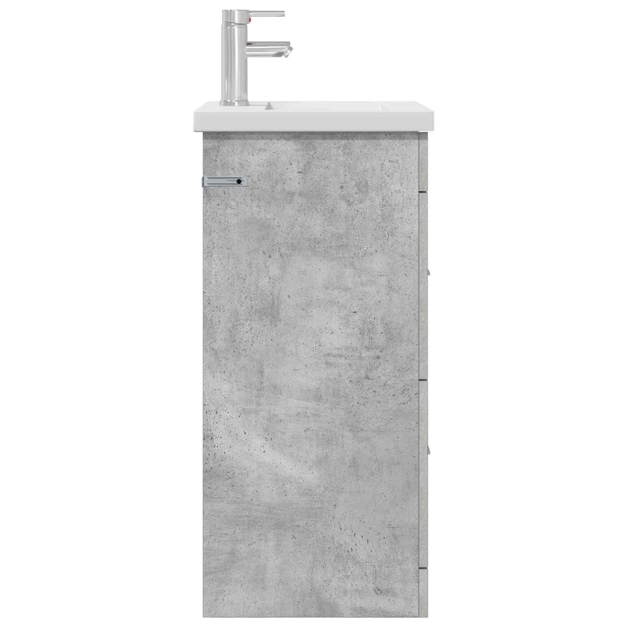 Badkamermeubel met Wasbak Betongrijs 42 x 40 x 84,5 cm