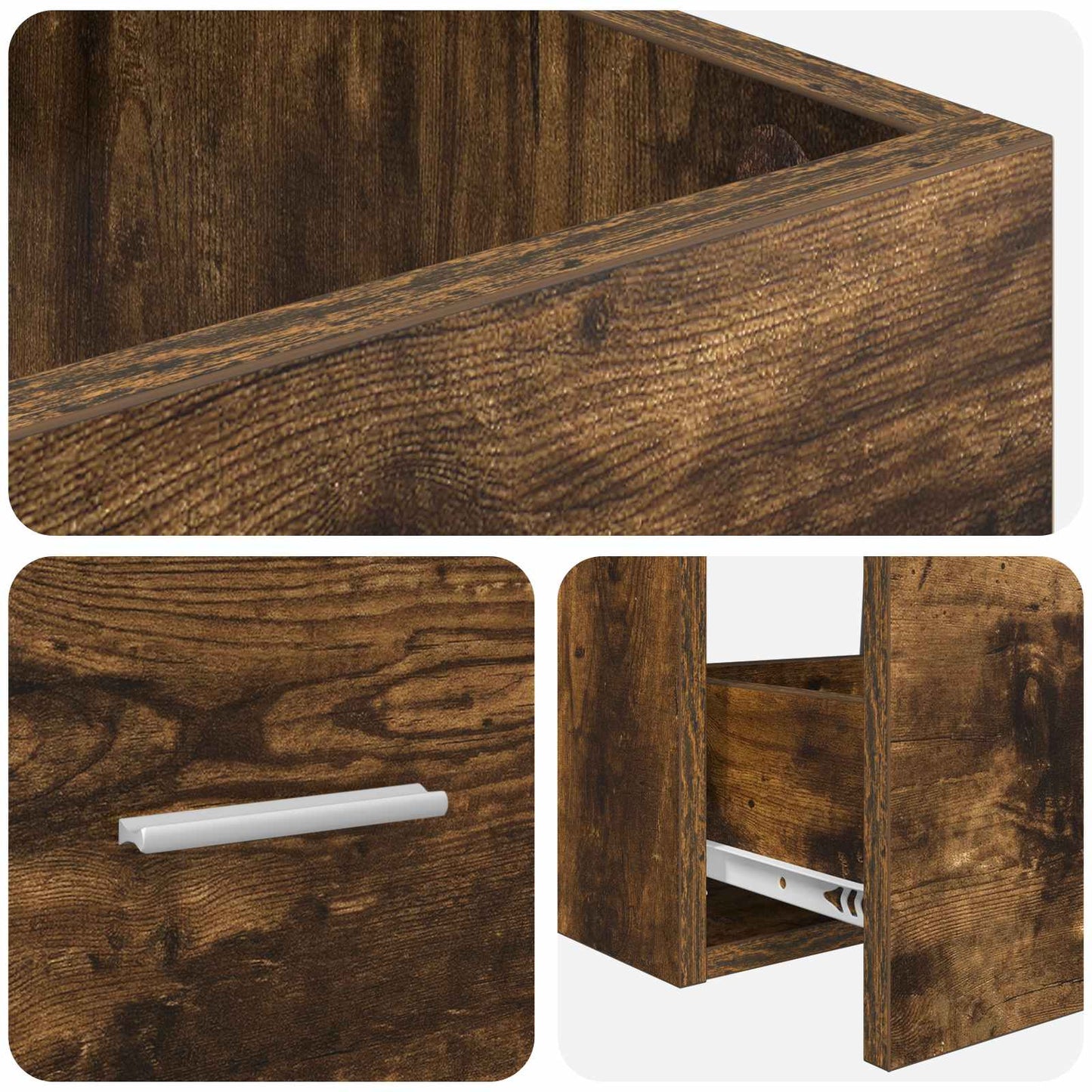 Badkamermeubel met Wasbak Gerookt eiken 42 x 40 x 84,5 cm