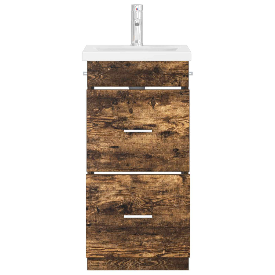 Badkamermeubel met Wasbak Gerookt eiken 42 x 40 x 84,5 cm