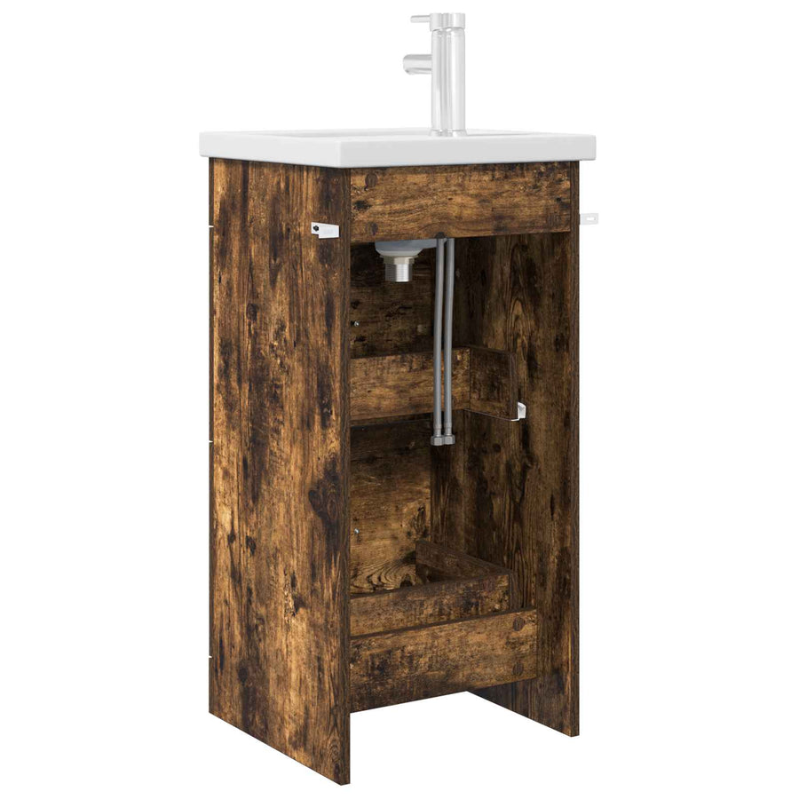 Badkamermeubel met Wasbak Gerookt eiken 42 x 40 x 84,5 cm