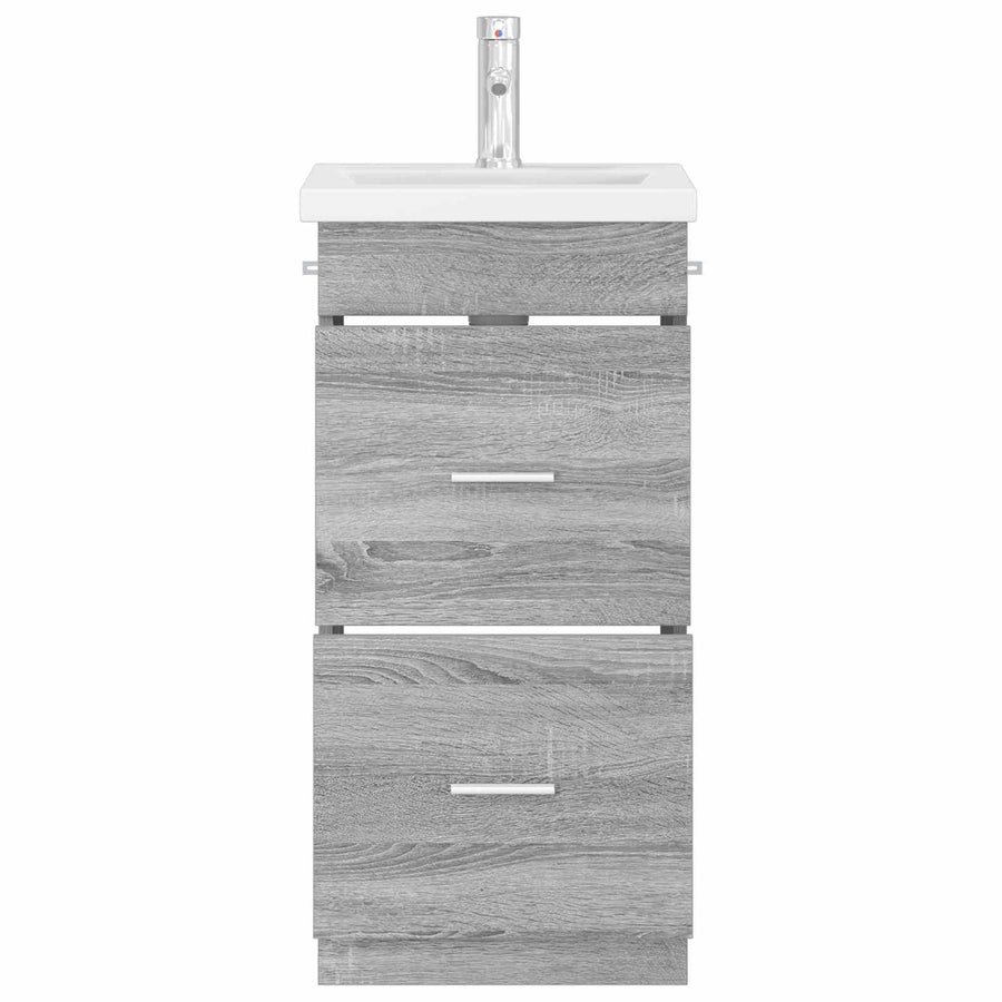 Badkamermeubel met Wasbak Grijs Sonoma 42 x 40 x 84,5 cm