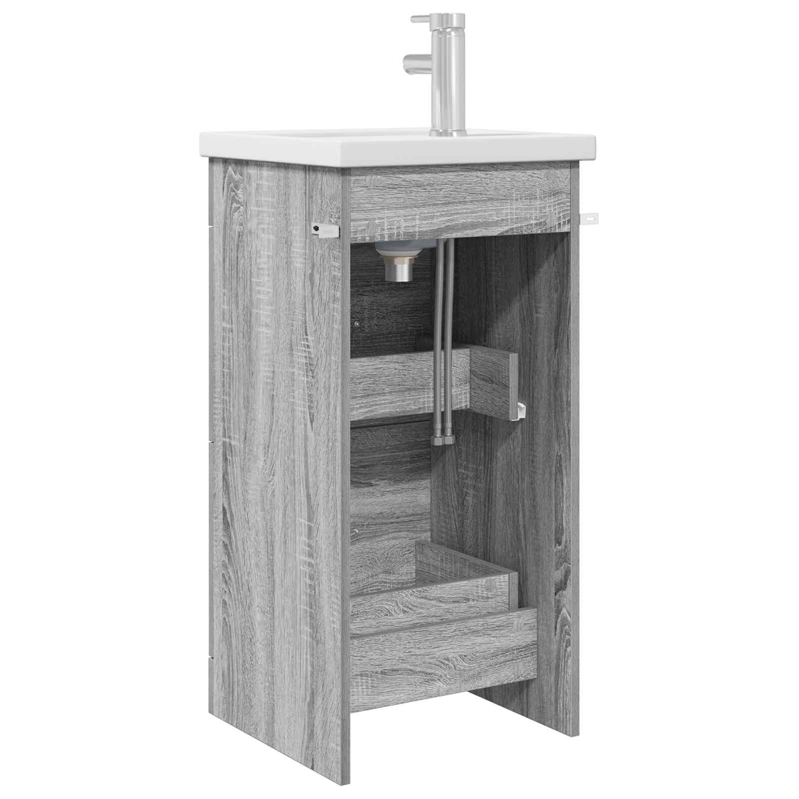 Badkamermeubel met Wasbak Grijs Sonoma 42 x 40 x 84,5 cm