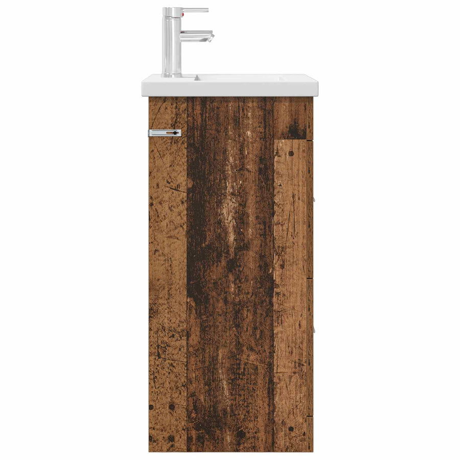 Badkamermeubel met Wasbak Oud hout 42 x 40 x 84,5 cm