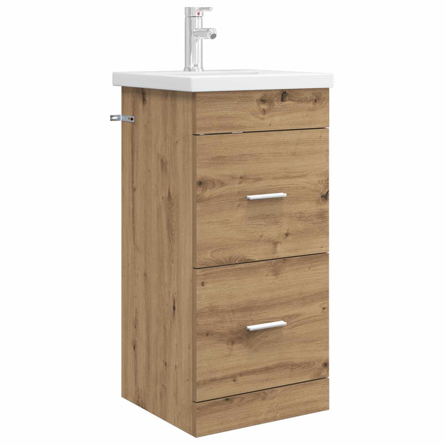 Badkamermeubel met Wasbak Artisanaal eiken 42 x 40 x 84,5 cm