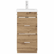 Badkamermeubel met Wasbak Artisanaal eiken 42 x 40 x 84,5 cm