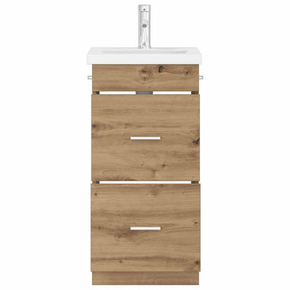 Badkamermeubel met Wasbak Artisanaal eiken 42 x 40 x 84,5 cm