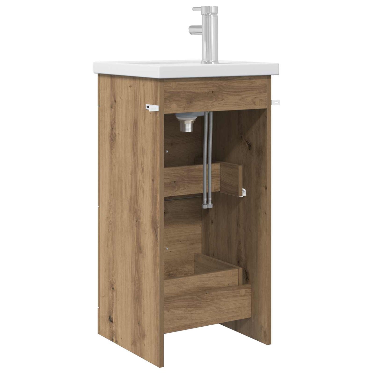 Badkamermeubel met Wasbak Artisanaal eiken 42 x 40 x 84,5 cm