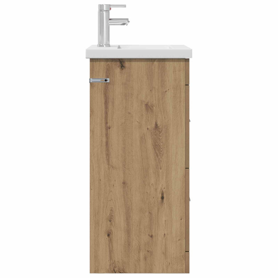 Badkamermeubel met Wasbak Artisanaal eiken 42 x 40 x 84,5 cm