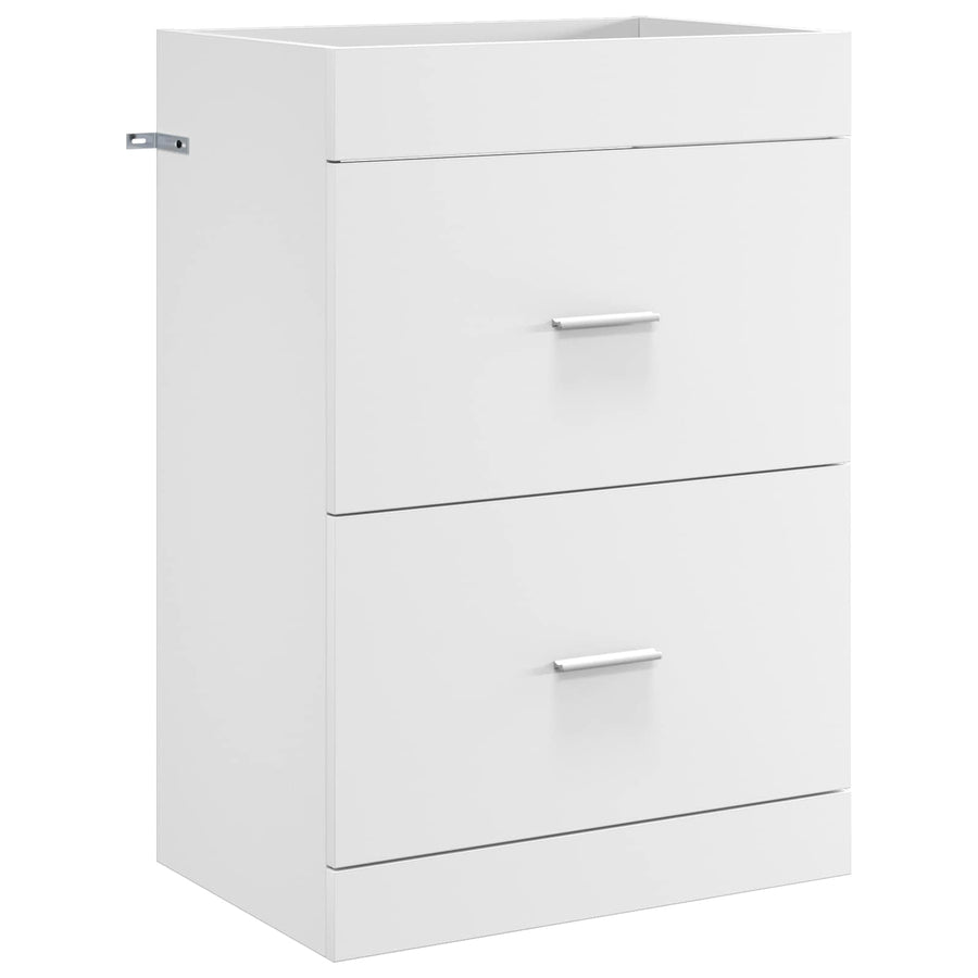 Badkamer Onder Wasbak Kast Wit 56 x 37,5 x 81 cm Bewerkt hout