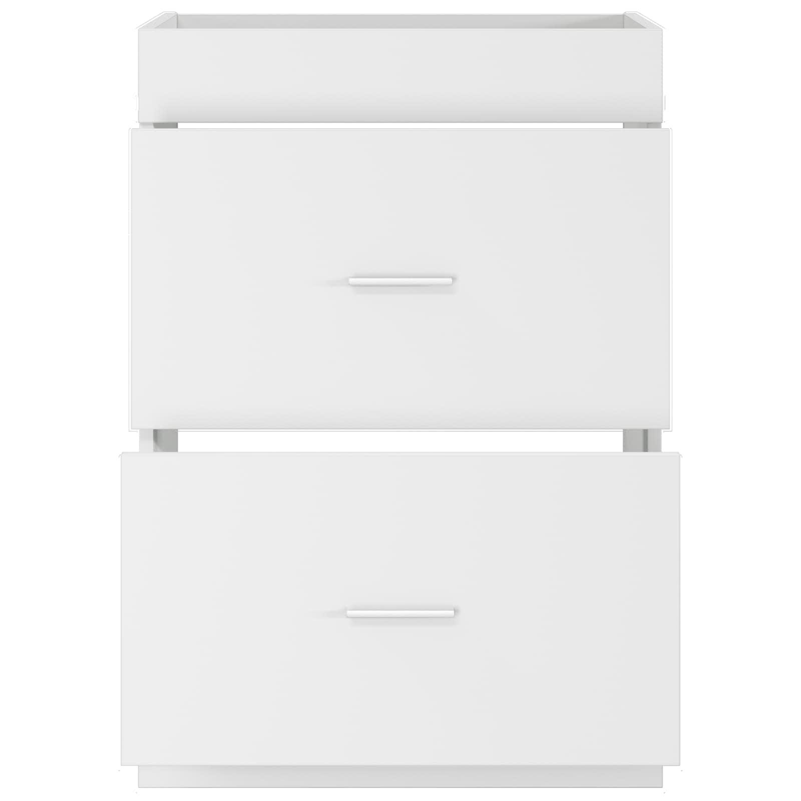Badkamer Onder Wasbak Kast Wit 56 x 37,5 x 81 cm Bewerkt hout