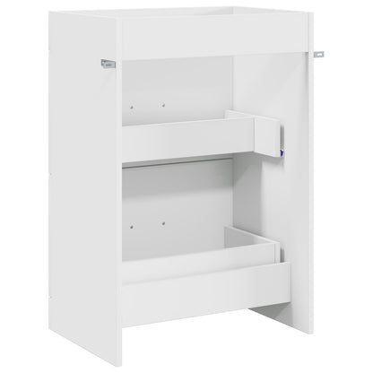 Badkamer Onder Wasbak Kast Wit 56 x 37,5 x 81 cm Bewerkt hout