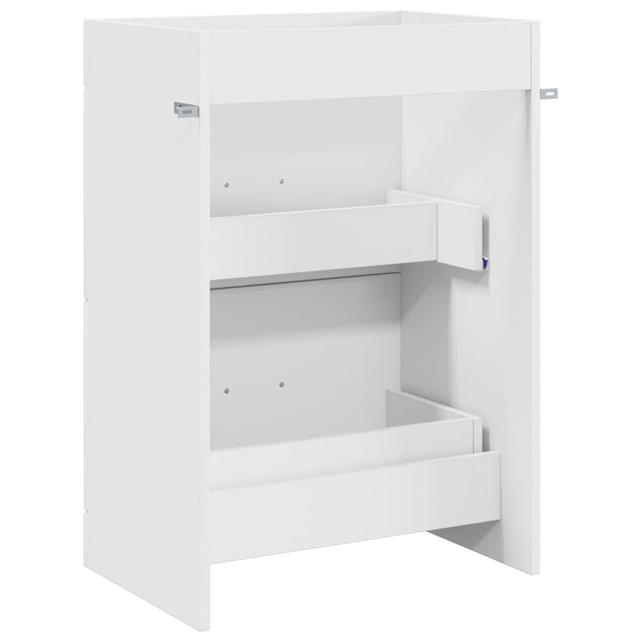 Badkamer Onder Wasbak Kast Wit 56 x 37,5 x 81 cm Bewerkt hout
