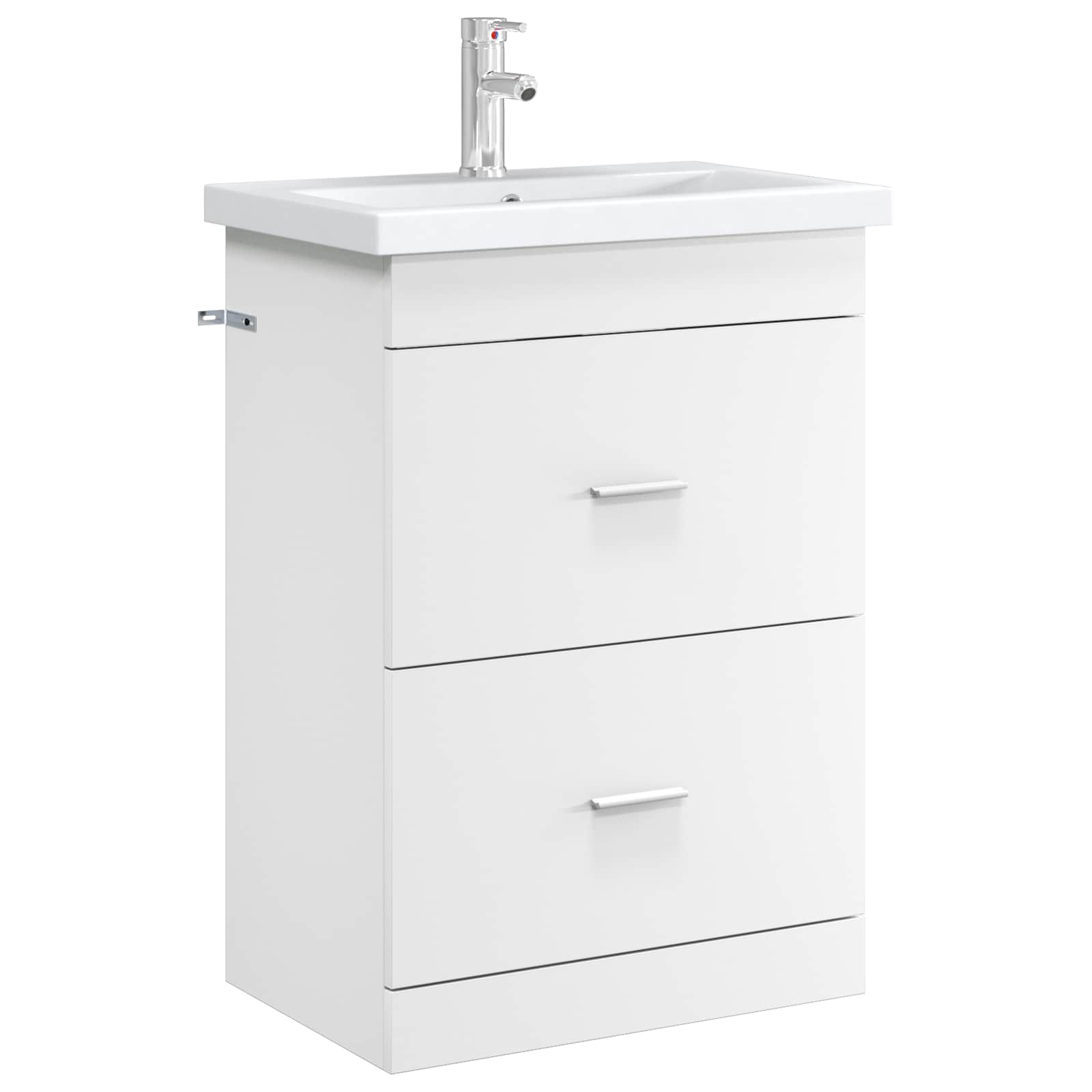 Badkamer Onder Wasbak Kast Wit 56 x 37,5 x 81 cm Bewerkt hout