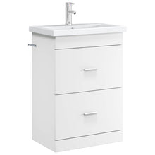 Badkamer Onder Wasbak Kast Wit 56 x 37,5 x 81 cm Bewerkt hout