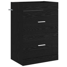 Badkamer Onder Wasbak Kast Zwart eiken 56 x 37,5 x 81 cm