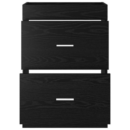 Badkamer Onder Wasbak Kast Zwart eiken 56 x 37,5 x 81 cm