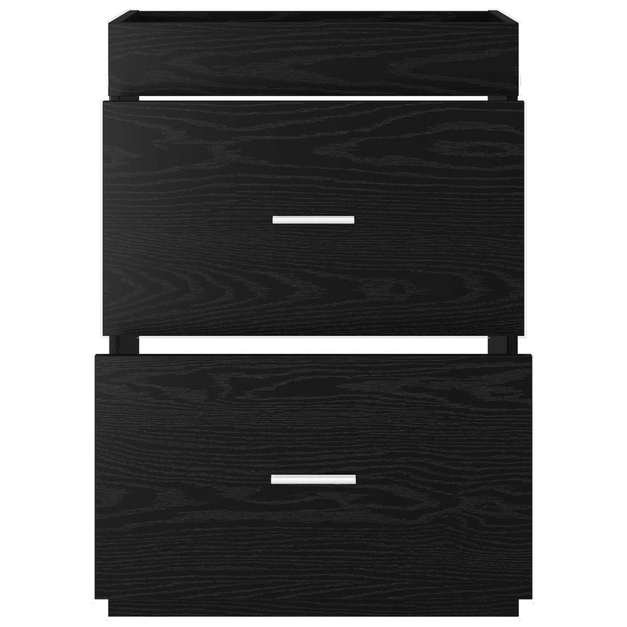 Badkamer Onder Wasbak Kast Zwart eiken 56 x 37,5 x 81 cm