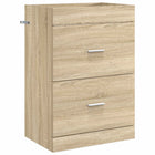 Bathroom Under Sink Cabinet Sonoma Oak 56 x 37.5 x 81 cm