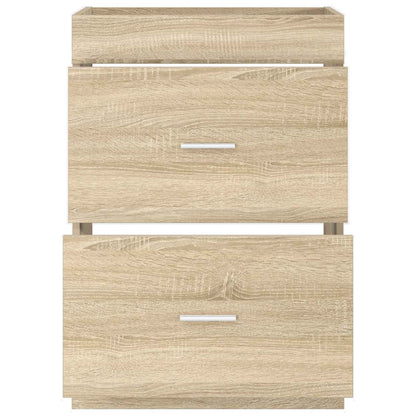 Badkamer Onder Wasbak Kast Sonoma Eiken 56 x 37,5 x 81 cm