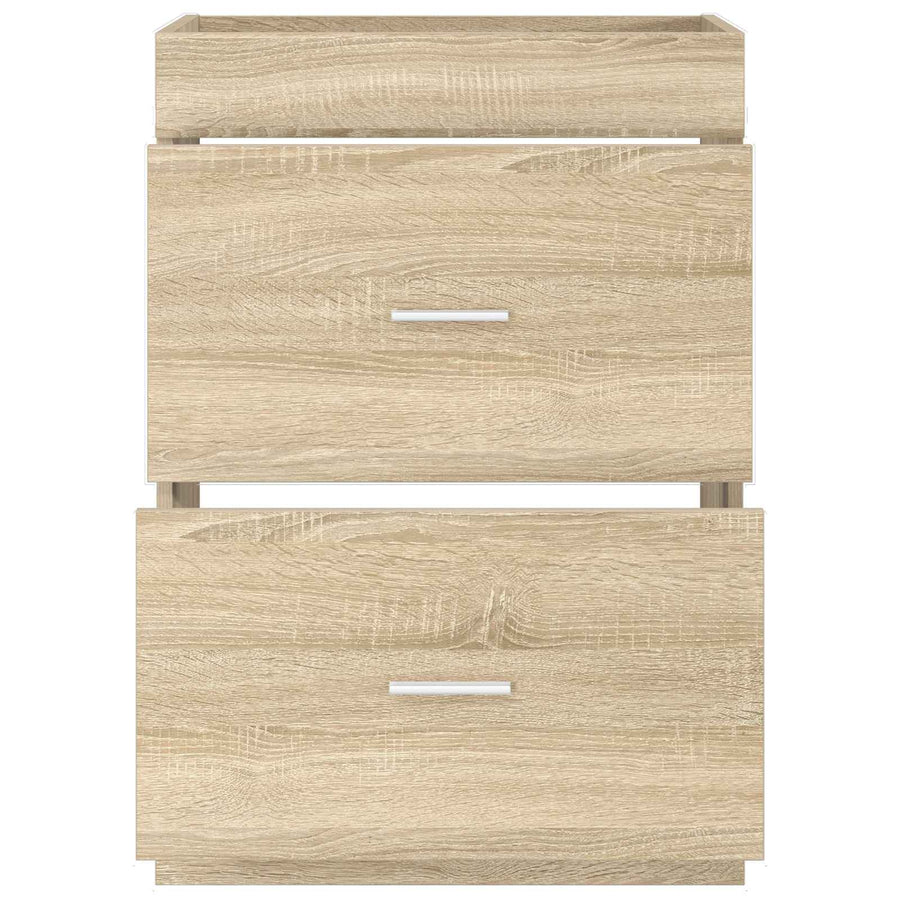 Badkamer Onder Wasbak Kast Sonoma Eiken 56 x 37,5 x 81 cm