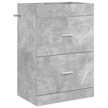Badkamer Onder Wasbak Kast Betongrijs 56 x 37,5 x 81 cm