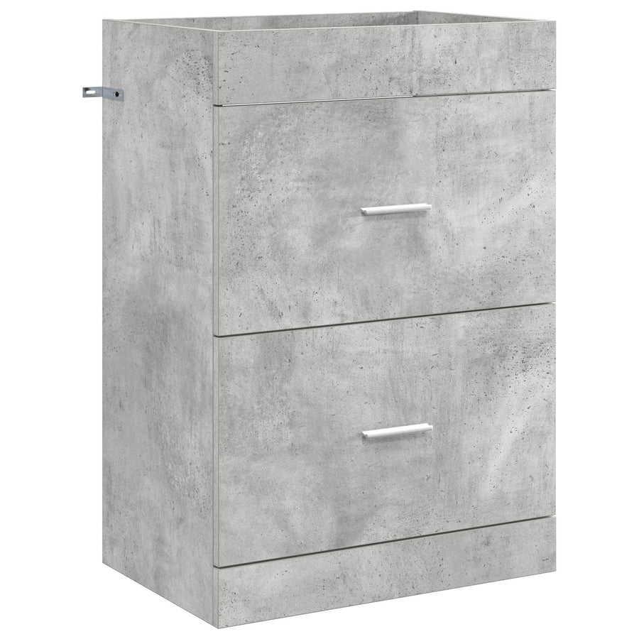 Badkamer Onder Wasbak Kast Betongrijs 56 x 37,5 x 81 cm