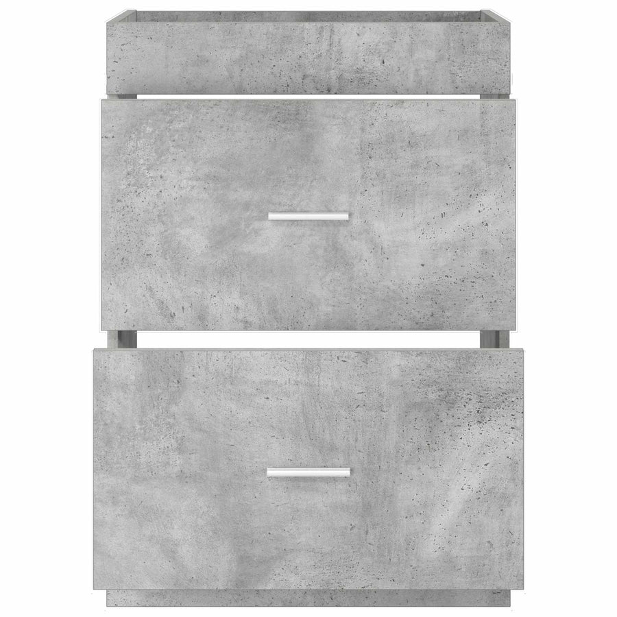 Badkamer Onder Wasbak Kast Betongrijs 56 x 37,5 x 81 cm