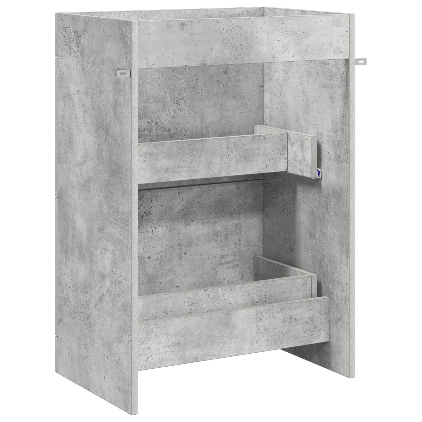 Badkamer Onder Wasbak Kast Betongrijs 56 x 37,5 x 81 cm
