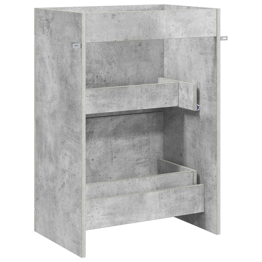 Badkamer Onder Wasbak Kast Betongrijs 56 x 37,5 x 81 cm