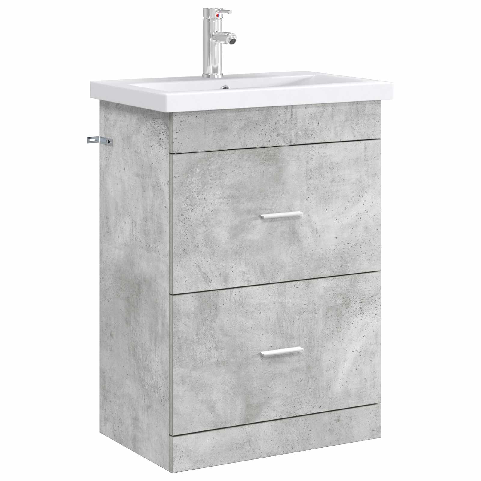 Badkamer Onder Wasbak Kast Betongrijs 56 x 37,5 x 81 cm