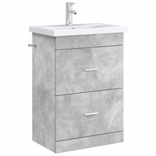 Badkamer Onder Wasbak Kast Betongrijs 56 x 37,5 x 81 cm