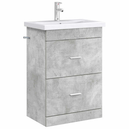 Badkamer Onder Wasbak Kast Betongrijs 56 x 37,5 x 81 cm