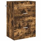Bathroom Under Sink Cabinet Smoked Oak 56 x 37.5 x 81 cm
