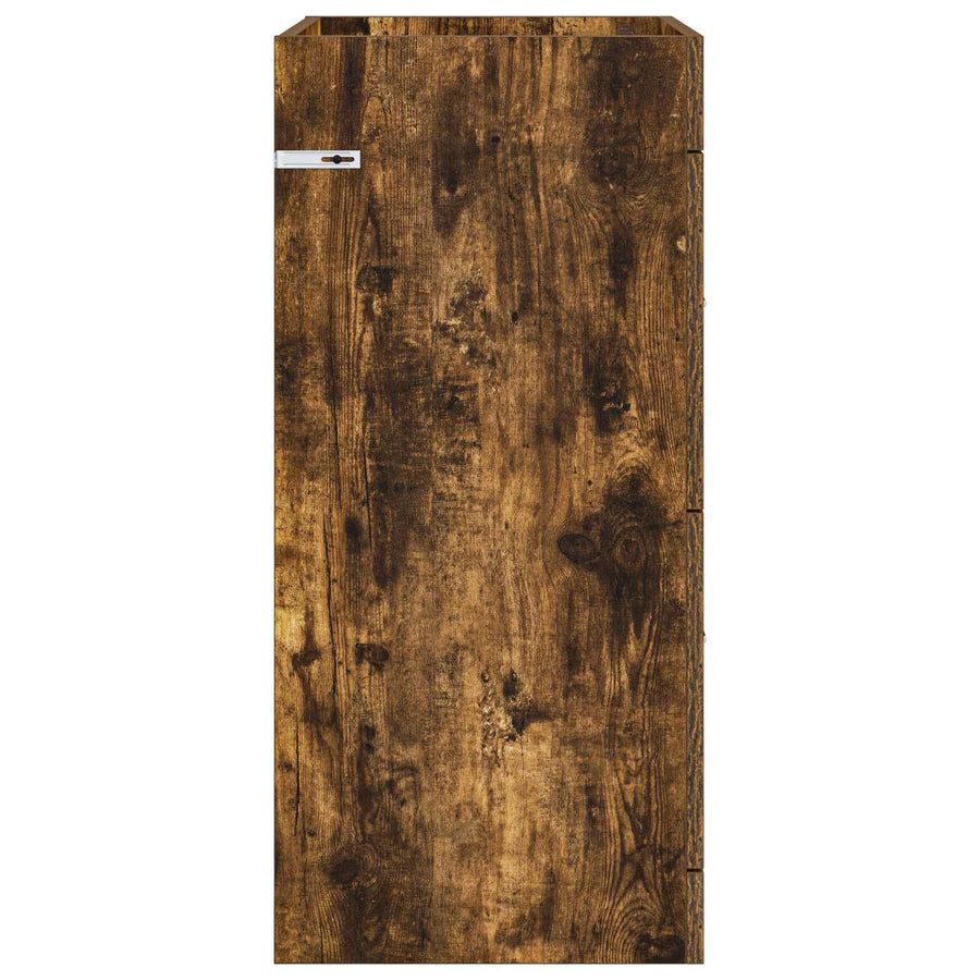 Badkamer Onder Wasbak Kast Gerookt eiken 56 x 37,5 x 81 cm