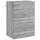 Bathroom Under Sink Cabinet Grey Sonoma 56 x 37.5 x 81 cm
