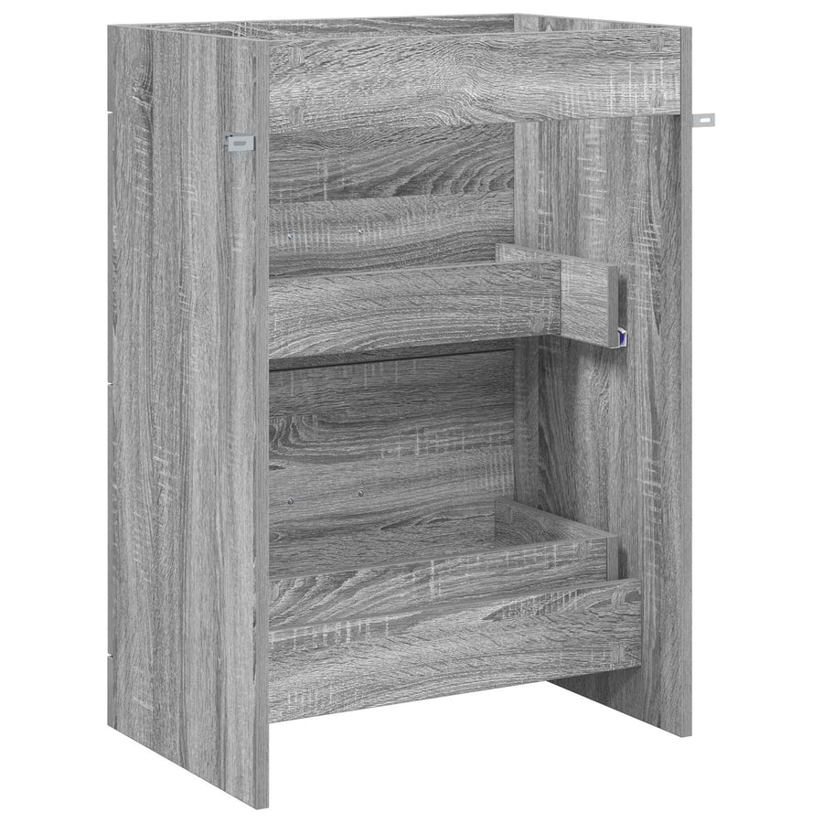 Badkamer Onder Wasbak Kast Grijs Sonoma 56 x 37,5 x 81 cm
