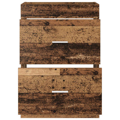 Badkamer Onder Wasbak Kast Oud hout 56 x 37,5 x 81 cm