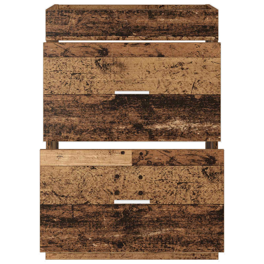 Badkamer Onder Wasbak Kast Oud hout 56 x 37,5 x 81 cm