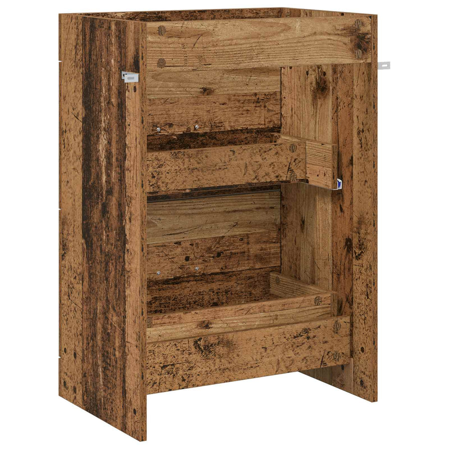 Badkamer Onder Wasbak Kast Oud hout 56 x 37,5 x 81 cm