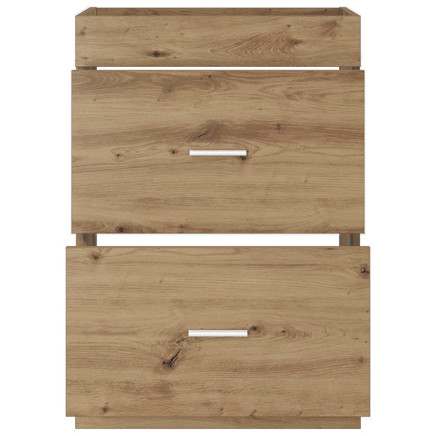 Badkamer Onder Wasbak Kast Artisanaal eiken 56 x 37,5 x 81 cm