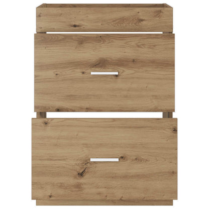Badkamer Onder Wasbak Kast Artisanaal eiken 56 x 37,5 x 81 cm
