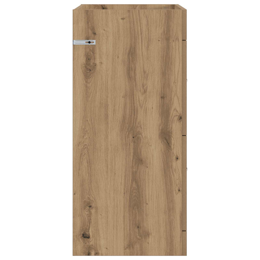 Badkamer Onder Wasbak Kast Artisanaal eiken 56 x 37,5 x 81 cm
